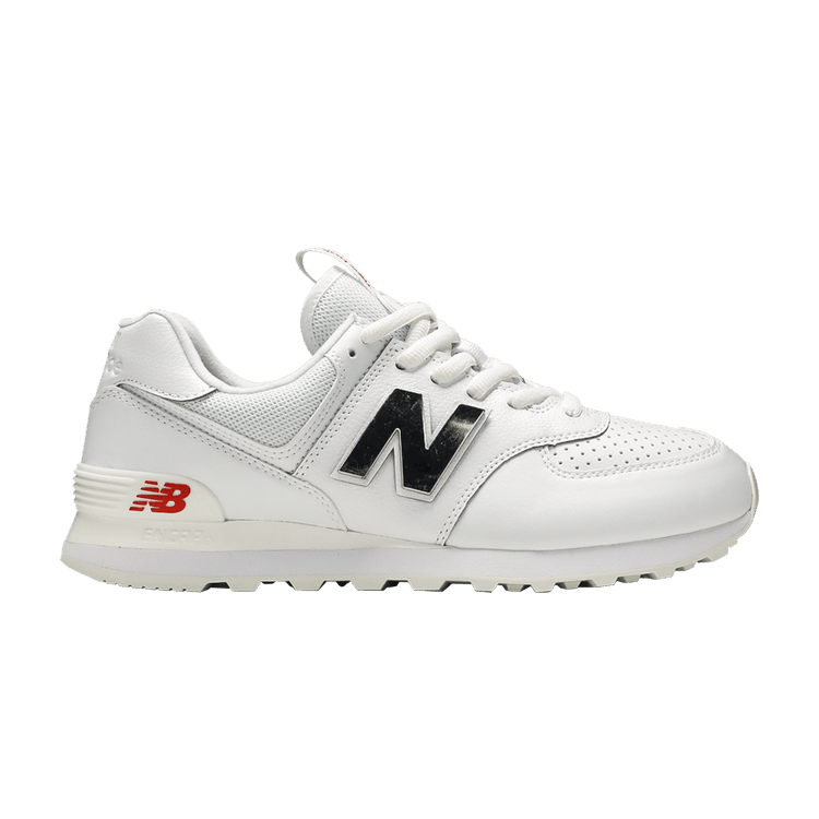 New Balance 574 'Metallic - White Neo Flame'