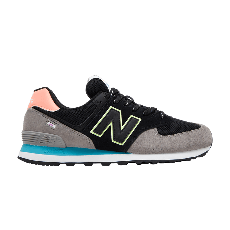New Balance 574 'Black Paradise Pink'