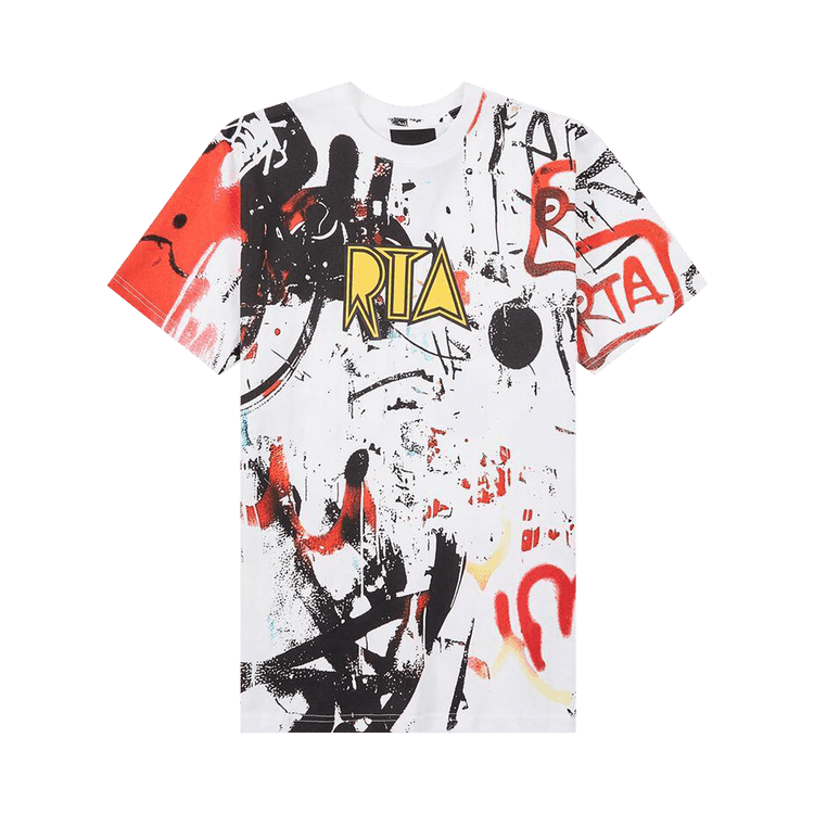 RtA Liam Graffiti Tee 'White'