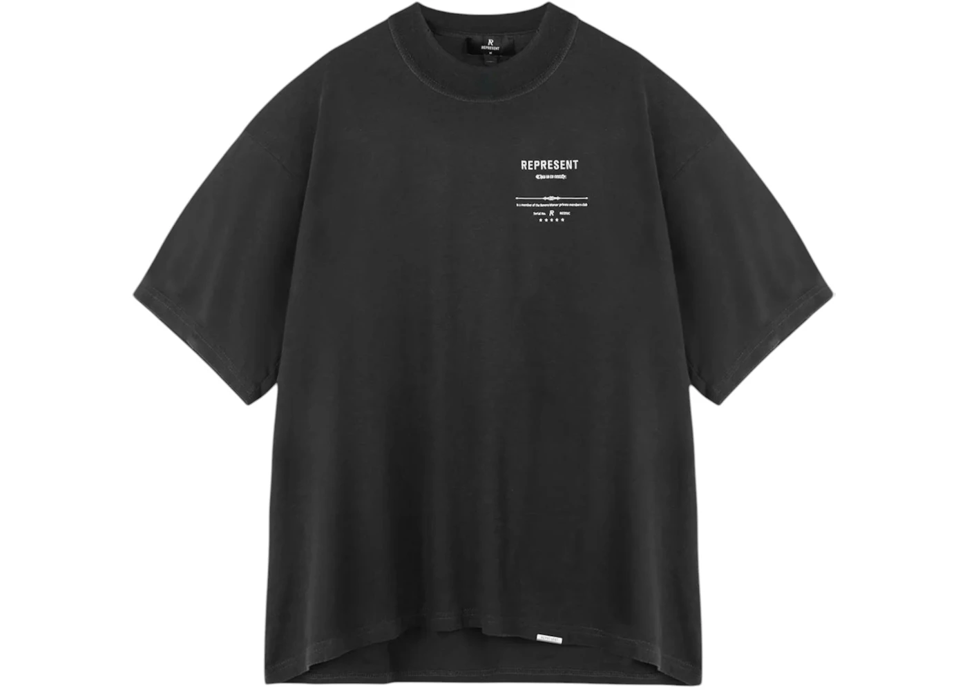 Represent Revere Manor T-shirt Stained Black