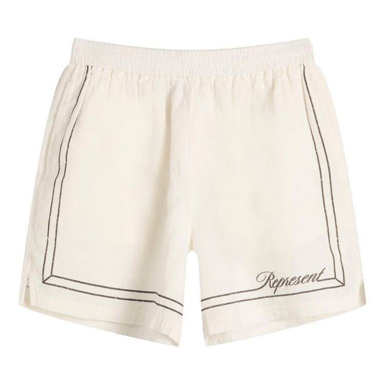 Represent Clo Border Short 'Whisper White'