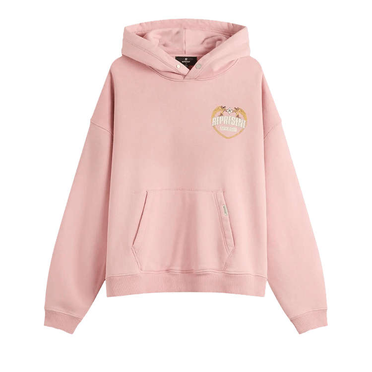 Represent Clo Angel Border Hoodie 'Quartz'