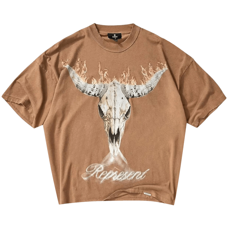 Represent Clo British Cowboys T-Shirt 'Dusty Brown'