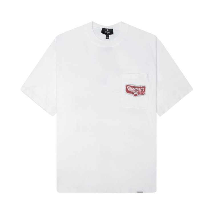 Represent Clo Nothing Faster T-Shirt 'Flat White'