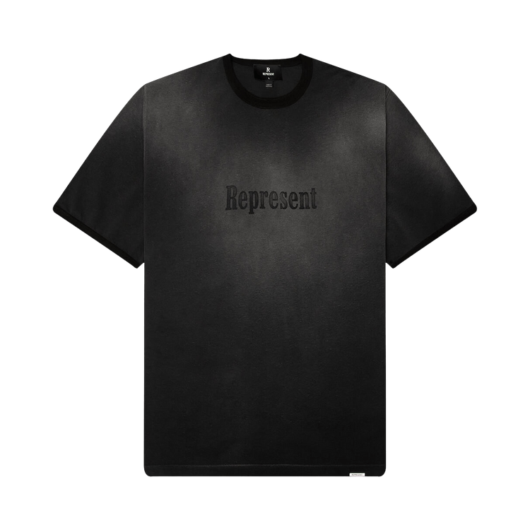 Represent Clo Ringer T-Shirt 'Stained Black'