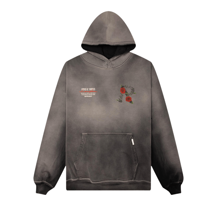 Represent Clo x Guns N' Roses Tour Hoodie 'Stained Black'