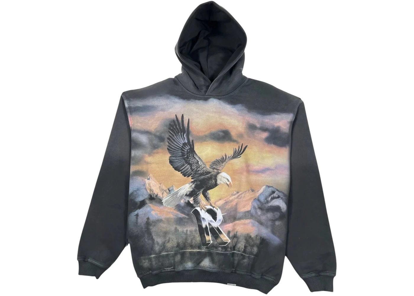 Represent Chrome Flight Hoodie Black