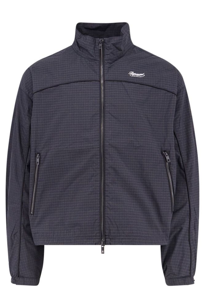 Represent Check High Neck Jacket