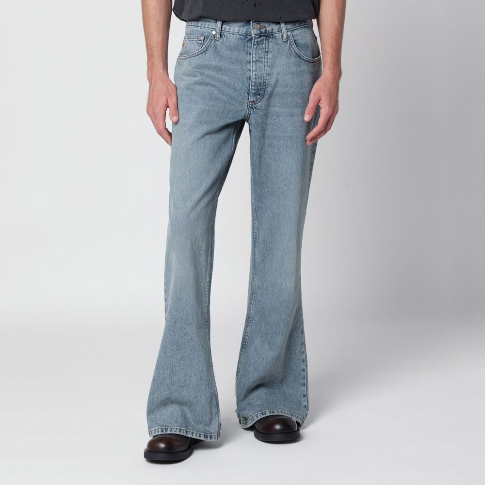 Represent Frayed Hem Flared Jeans