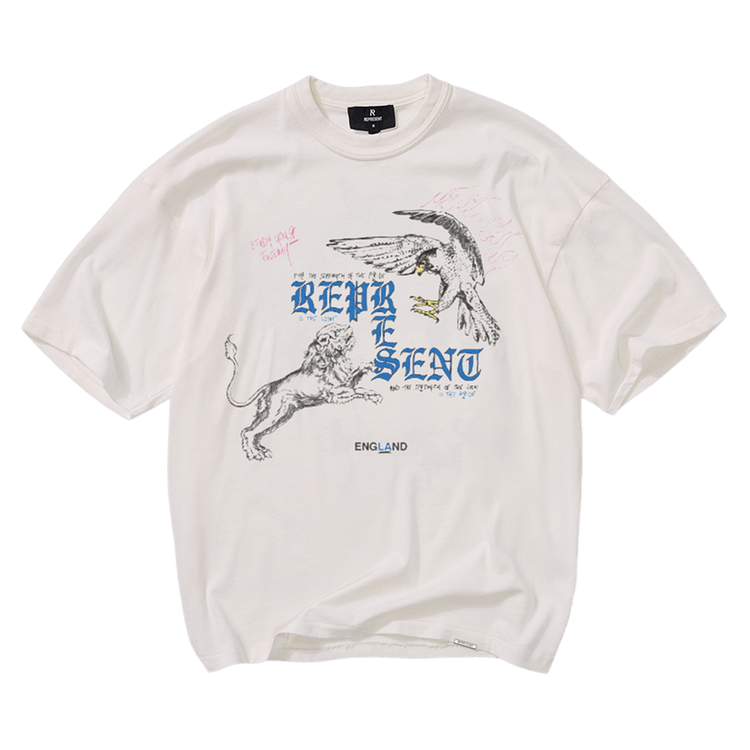Represent Clo Enemy T-Shirt 'Flat White'
