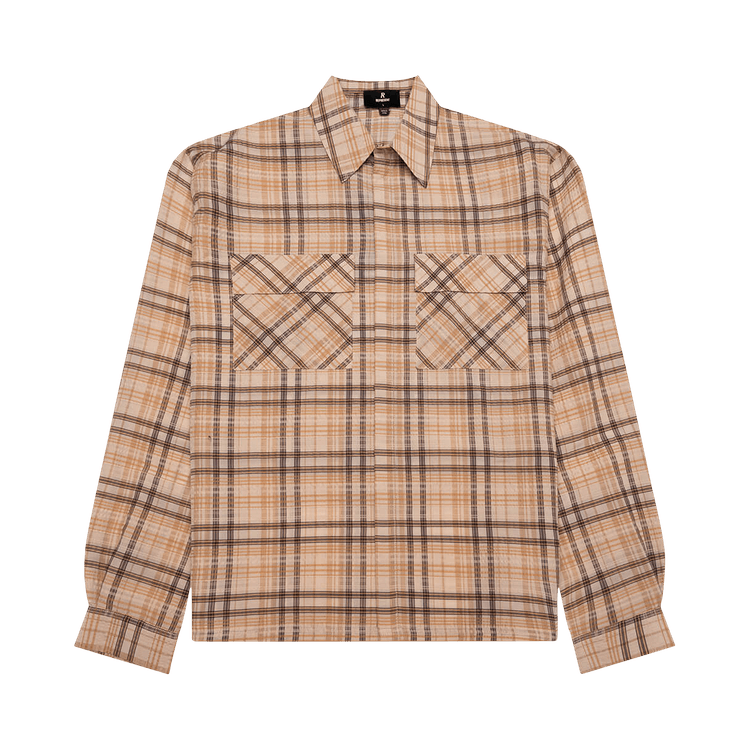 Represent Clo Sheer Flannel Shirt 'Brown Checker'