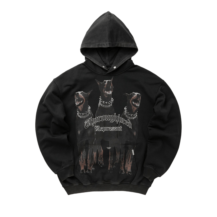 Represent Clo Thoroughbred Hoodie 'Vintage Black'