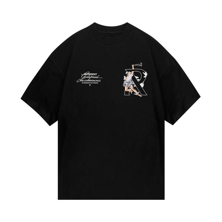 Represent Clo Hermes T-Shirt 'Jet Black'