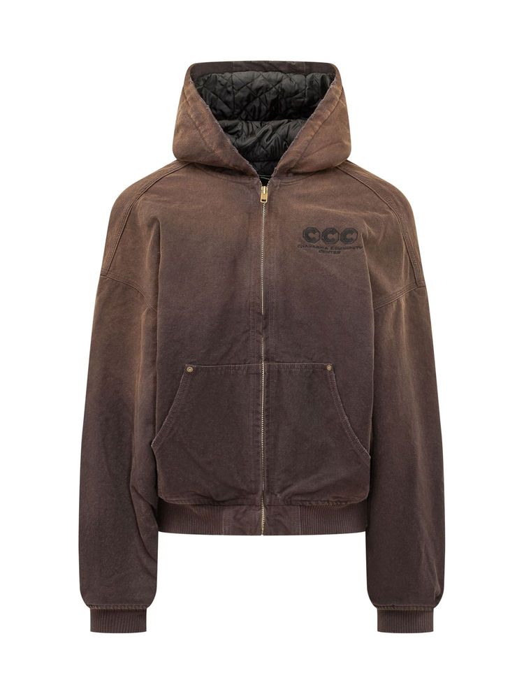 Willy Chavarria Quilted Juggernaut Hooded Jacket
