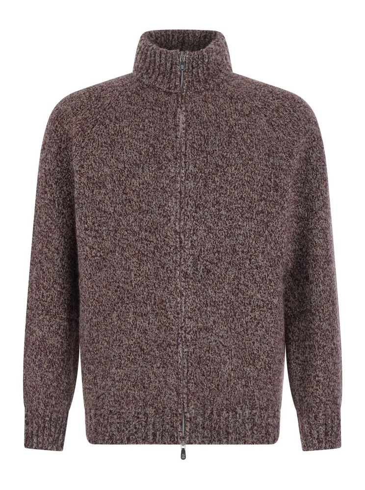 Brunello Cucinelli High Neck Zip-Up Cardigan