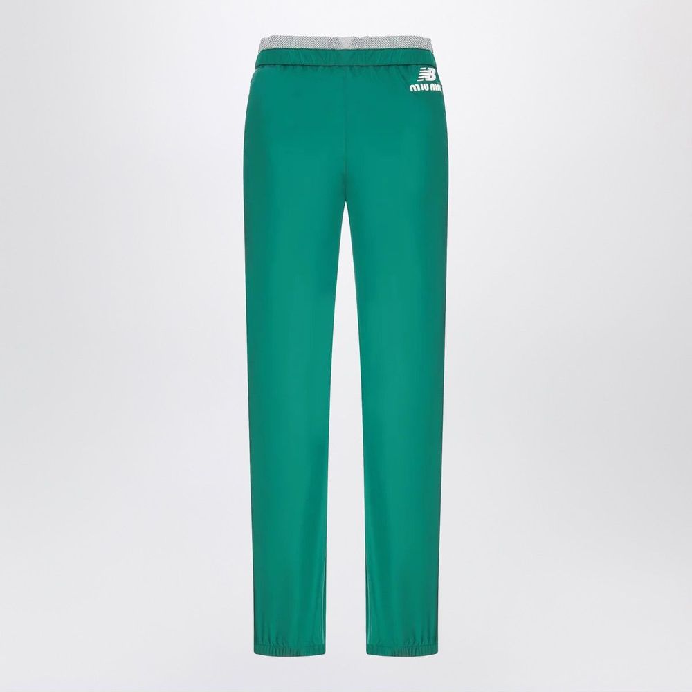 Miu Miu Elastic-Waist Logo Track Pants