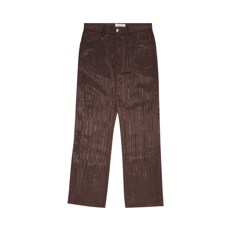 Marine Serre Regenerated Moire Wide Leg Pants 'Brown'