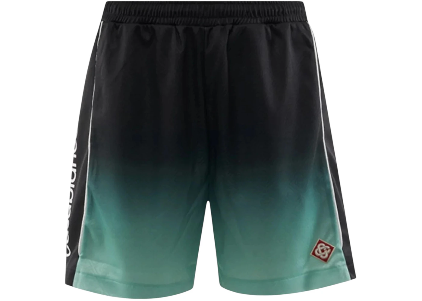 Casablanca Jacquard Monogram Gradient Football Shorts Black