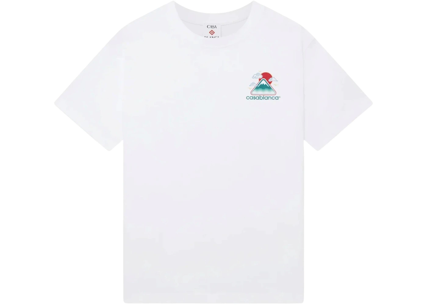 Casablanca Montagne Ondulee Tee White
