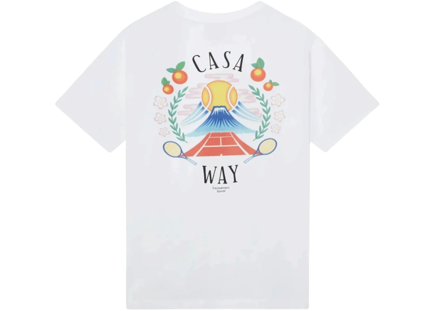 Casablanca Casa Way Mountain Printed T-shirt White