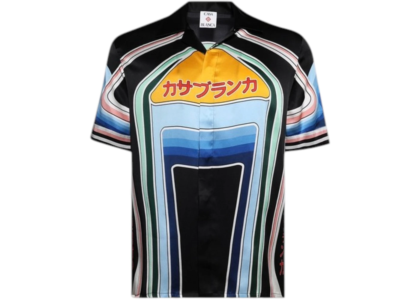 Casablanca Graphic Mountain Silk Shirt Multi