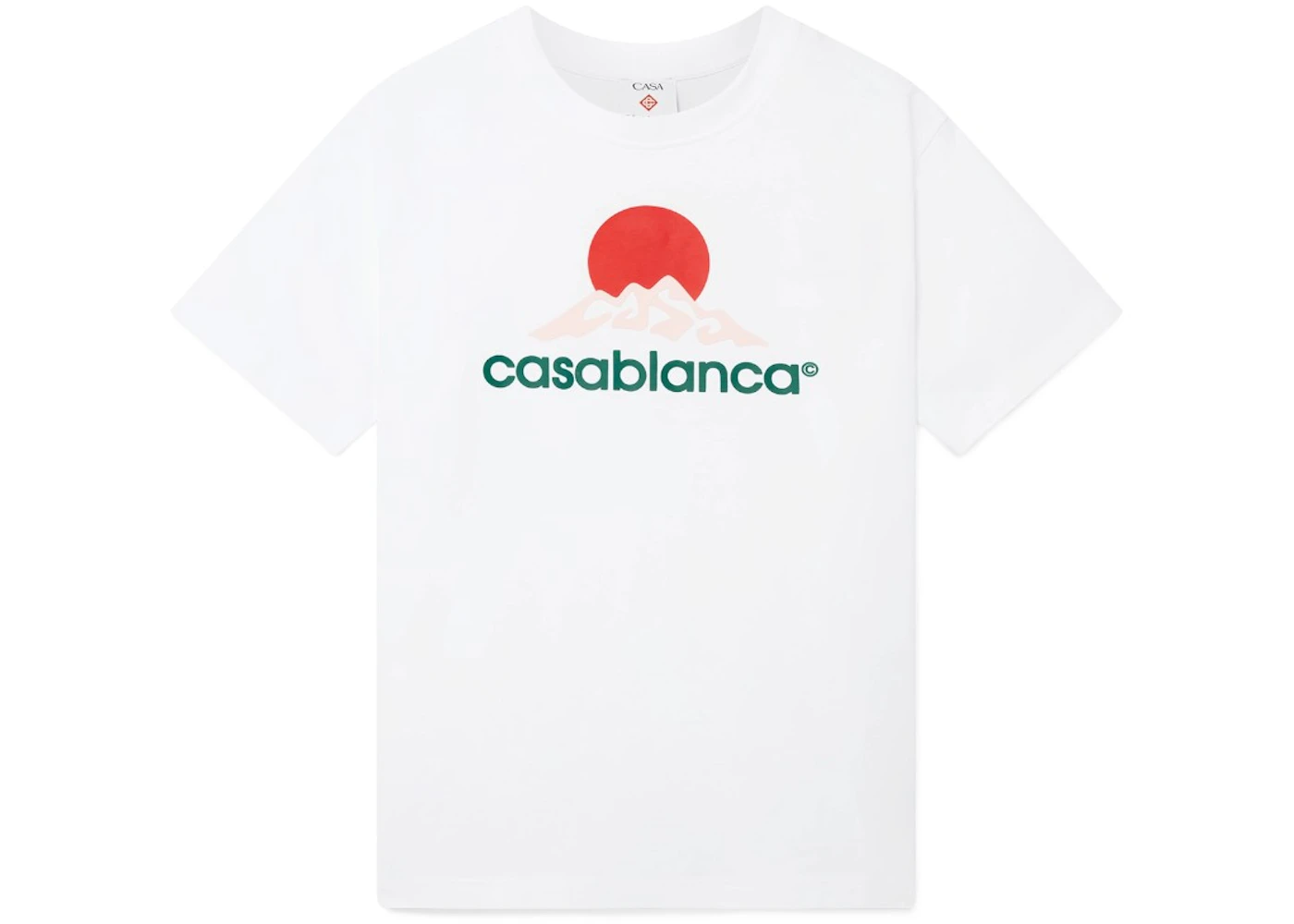 Casablanca Montagne Short Sleeve T-shirt White