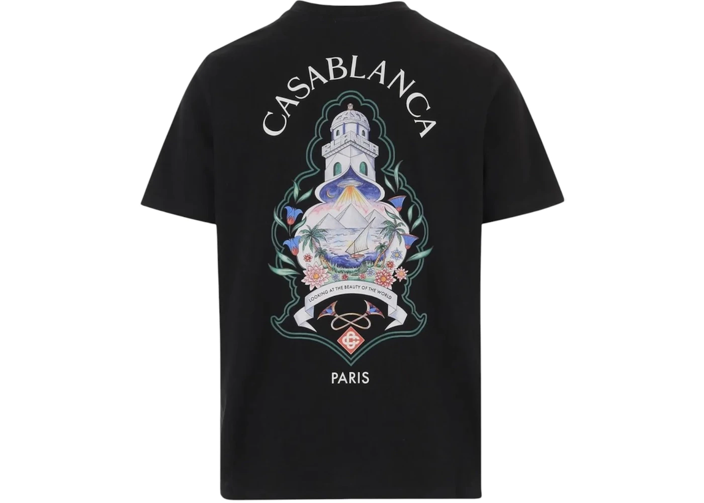 Casablanca Classic T-shirt Hotel Emblem T-shirt Black