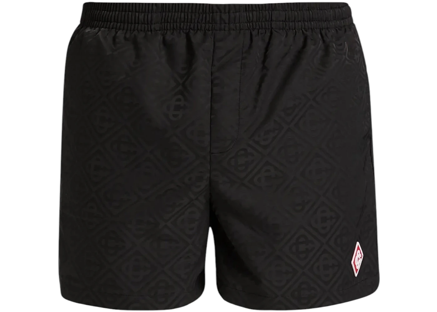 Casablanca Jacquard Swim Trunks Black