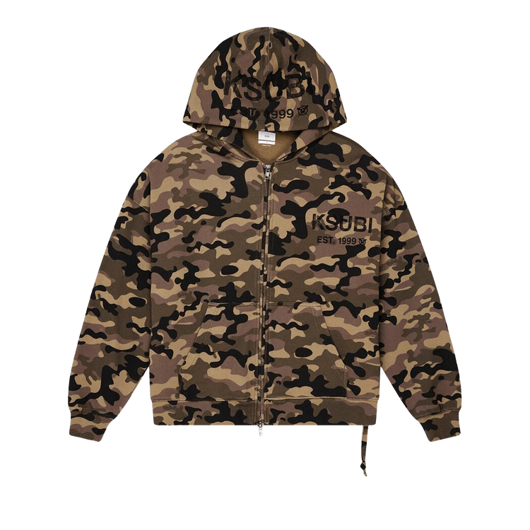 Ksubi Zip Thru Halen Hoodie 'Camo'