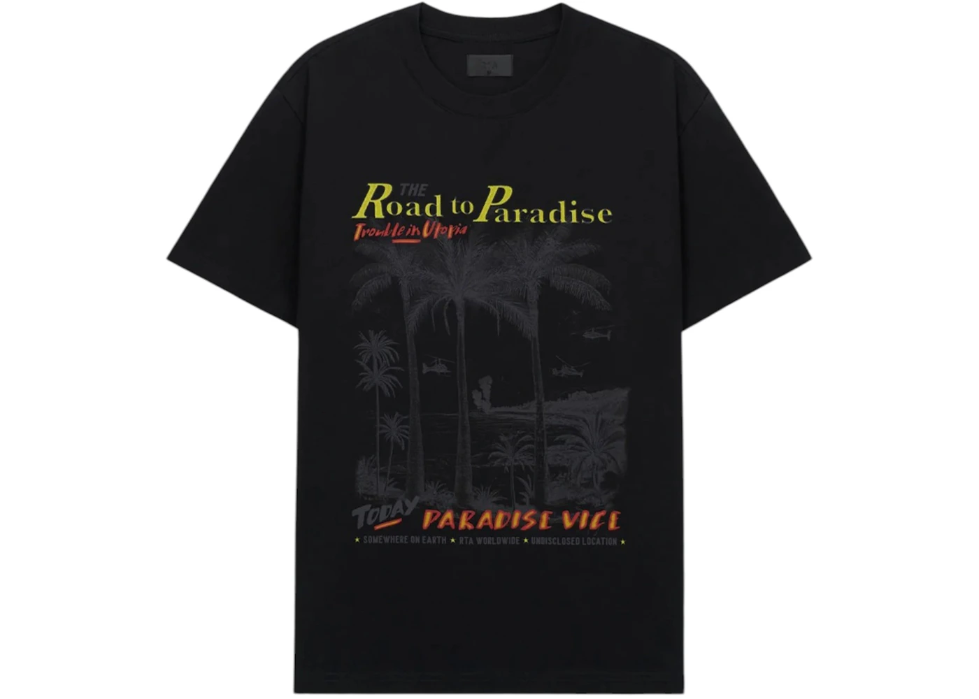 RtA Colin Oversized Short Sleeve Tee Black
