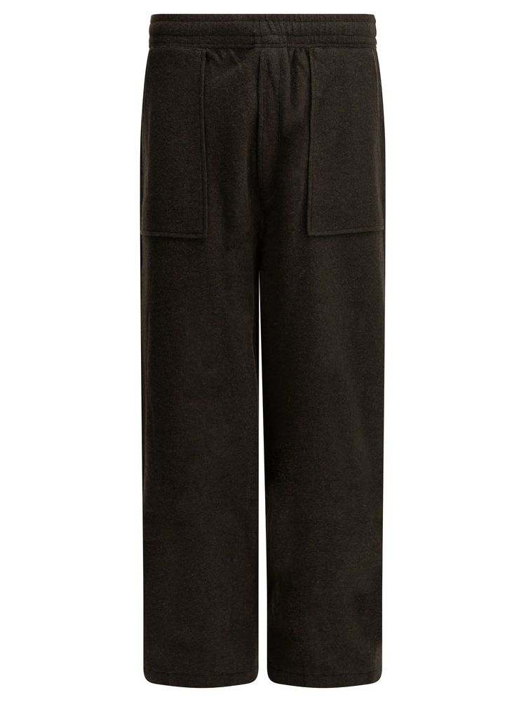 Maison Kitsuné Wide-Leg Fleece Pants