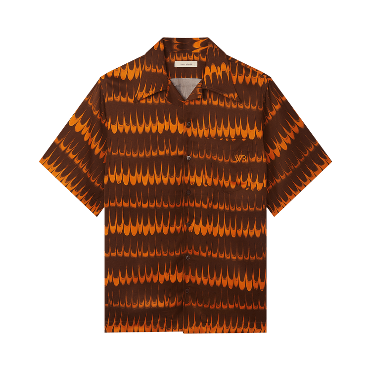 Wales Bonner Rhythm Shirt 'Brown/Orange'