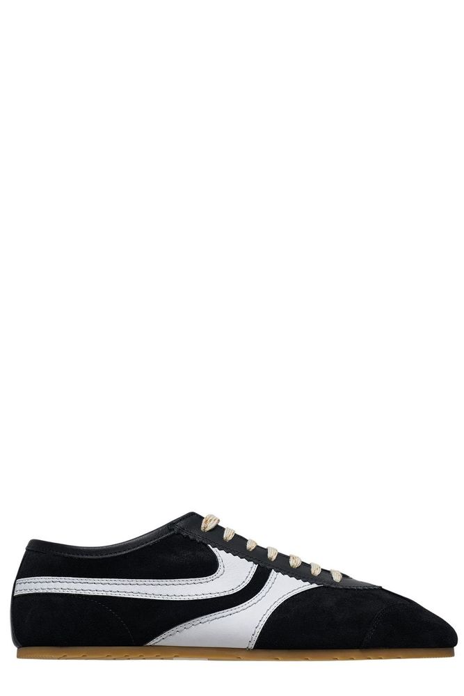 Dries Van Noten Round Toe Lace-Up Sneakers