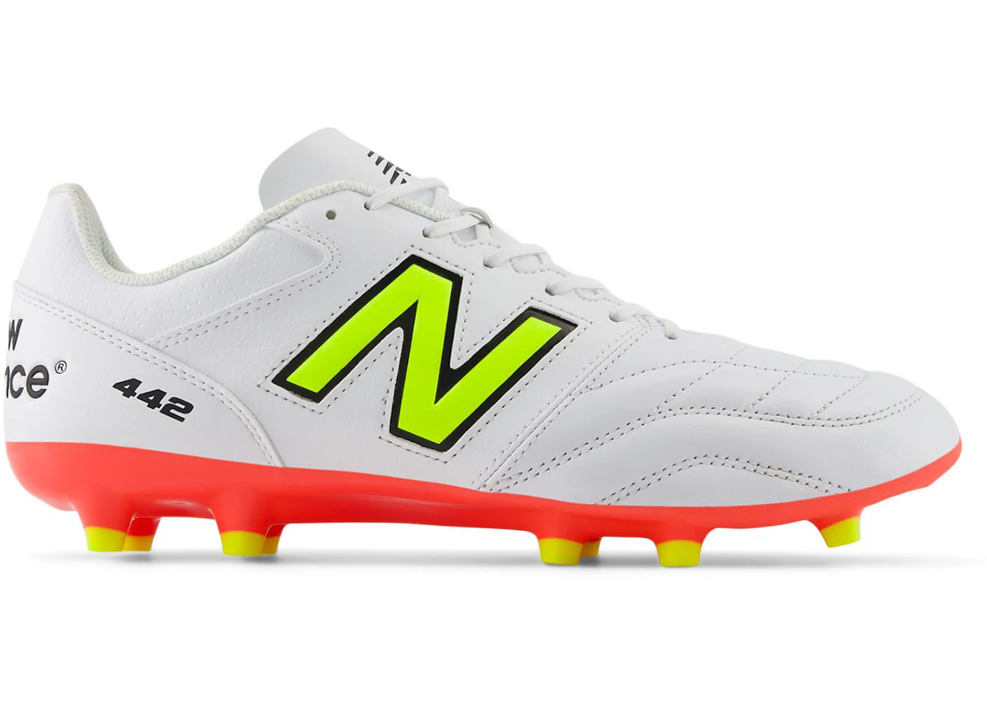 New Balance 442v2 Team FG White Energy Red Hi-lite