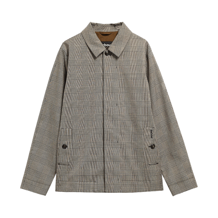 Barbour Modern Short Lorden Showerproof Mac 'Prince Of Wales Check'