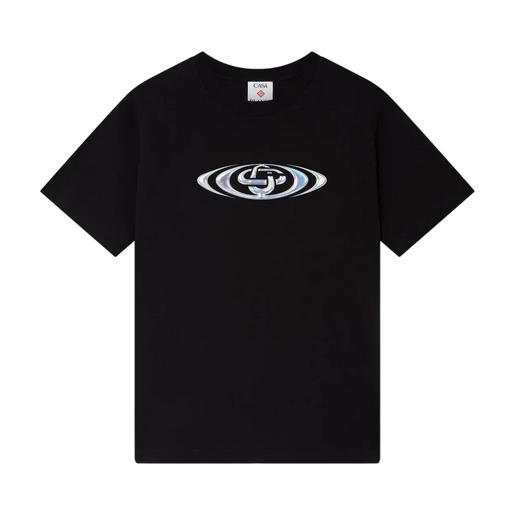 Casablanca Warped Logo Classic T-Shirt 'Black'