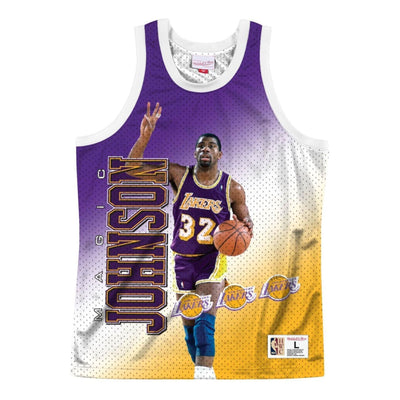 Mitchell & Ness NBA Magic Johnson Los Angeles Lakers Behind The Back Jersey #32
