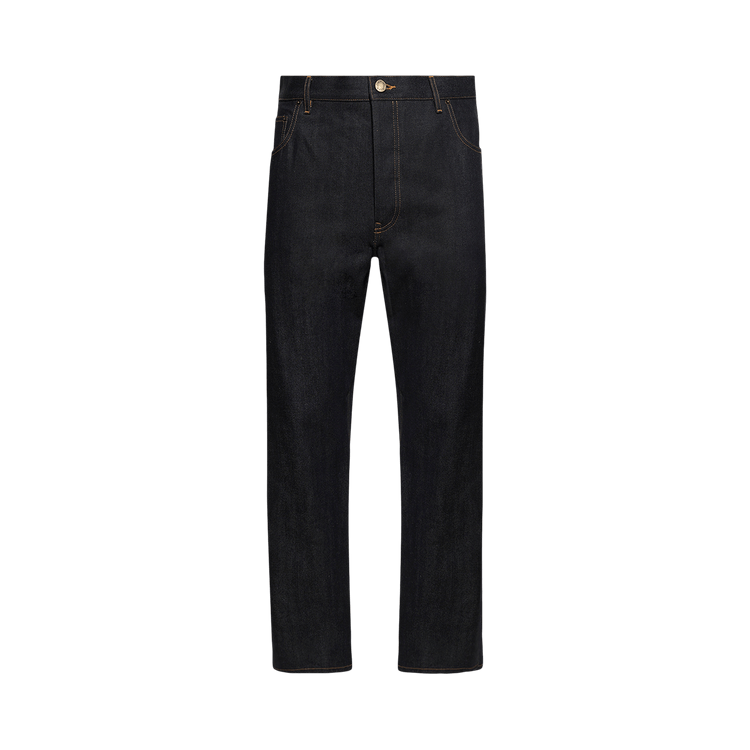 Thom Browne Denim 5 Pocket Trouser In Japanese Selvedge Denim 'Navy'