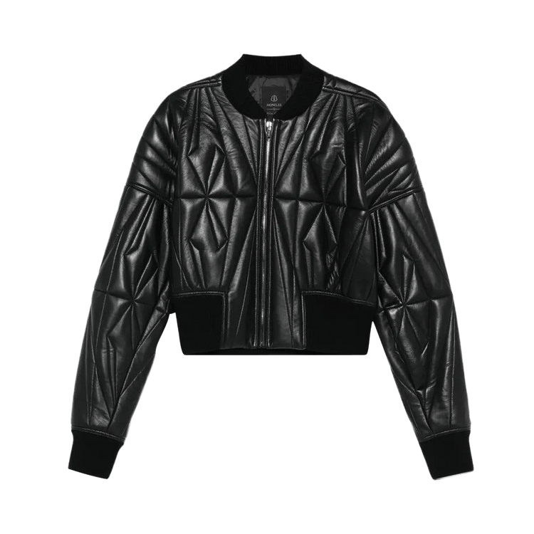 Rick Owens x Moncler Woven Geocamo Cropped Jacket 'Black'