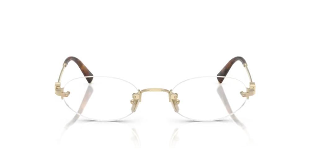 Miu Miu Eyewear Oval Frame Glasses