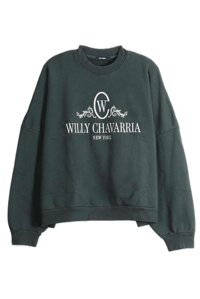 Willy Chavarria Os Chavantino Hooligan Crewneck Sweatshirt