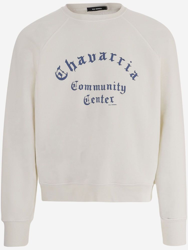 Willy Chavarria Logo Crew Neck Sweatshirt
