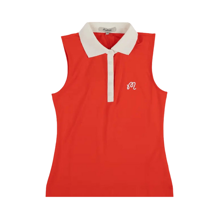 Malbon Claudia Sleeveless Polo 'Grenadine Red'