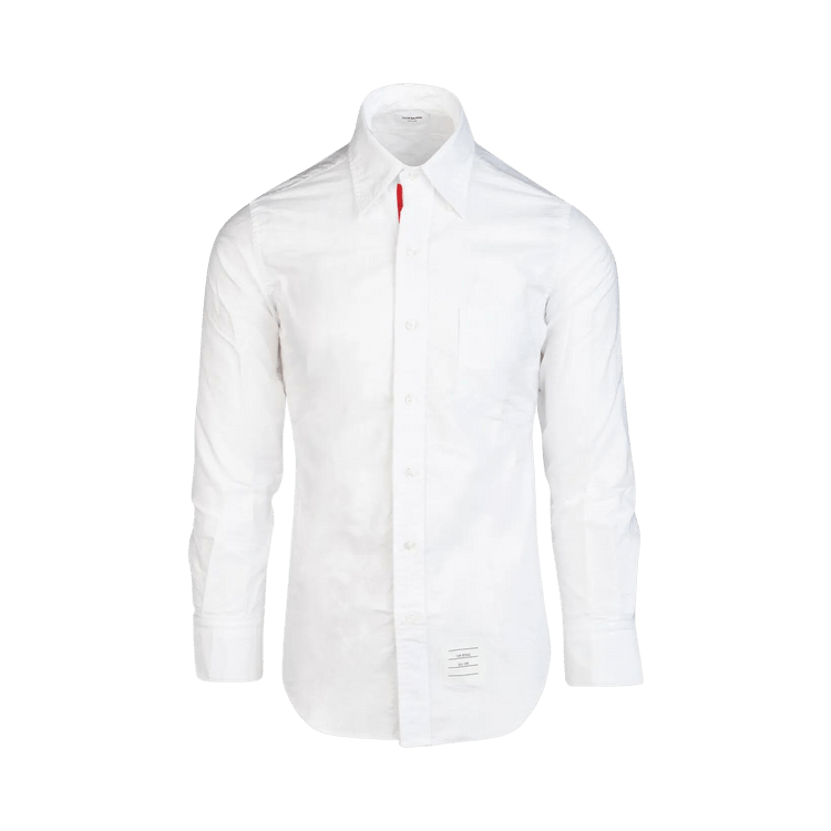 Thom Browne Classic Oxford Shirt With Grosgrain Placket 'White'