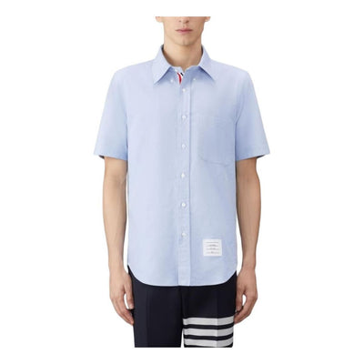 THOM BROWNE Short Sleeve Shirt 'Blue'
