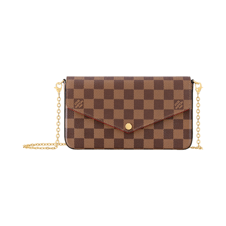 Louis Vuitton Félicie Pochette 'Brown Damier Ebene Canvas'