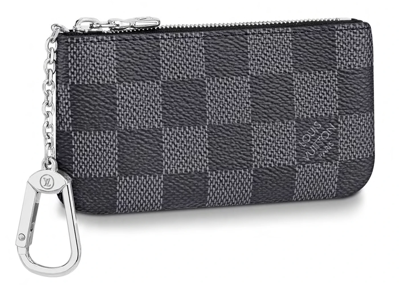 Louis Vuitton Pochette Cle Key Pouch Damier Graphite Black/Gray