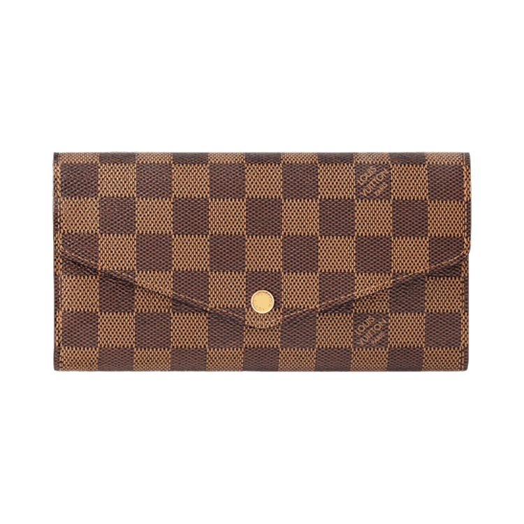 Louis Vuitton Sarah Wallet 'Brown Damier Ebene Canvas'