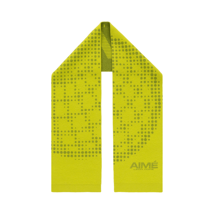 Aimé Leon Dore x New Balance Geo Print Wool Scarf 'Lime'