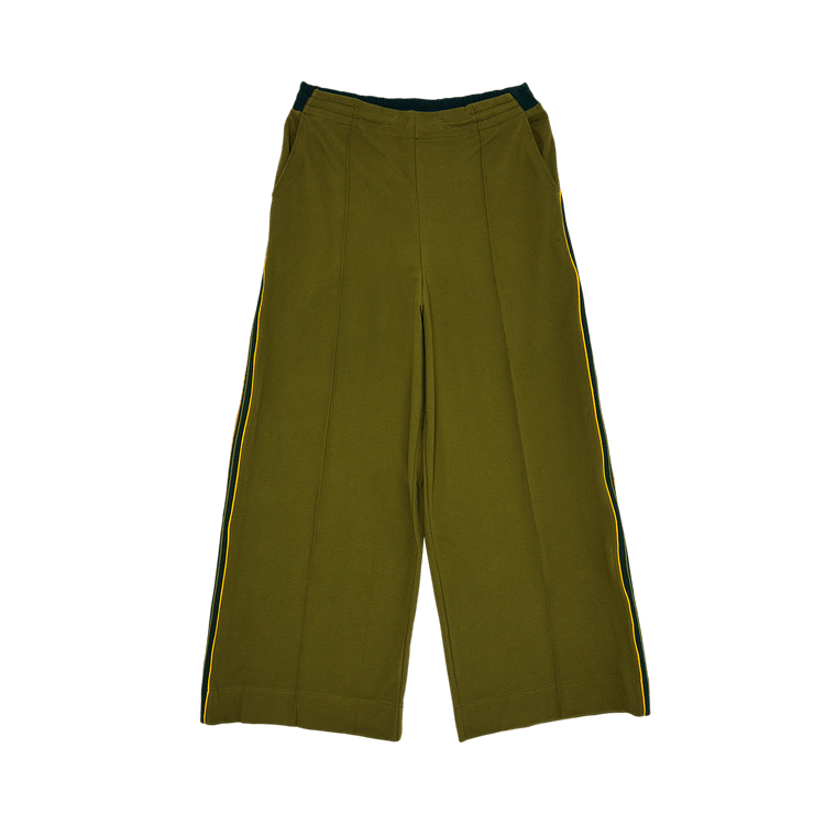 Nicholas Daley Wide Leg Track Pant 'Army Green'